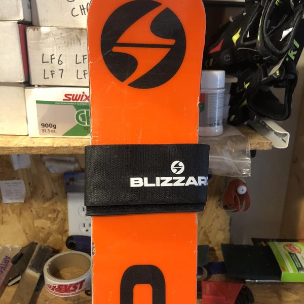 Used Blizzard FIS GS Racing Firebird WRC Skis With Bindings Max Din 16