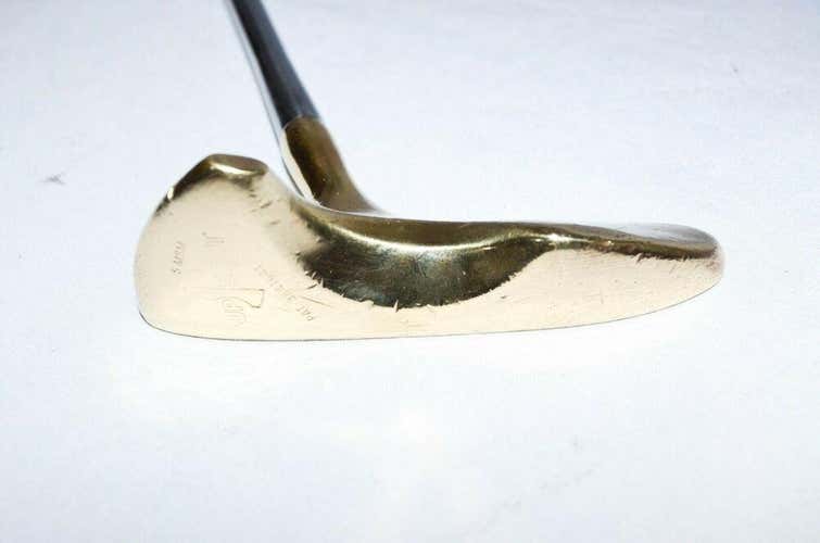 PUTTER UPSHOT RH 33.75" GOLD FACE STEEL STIFF NEW GRIP
