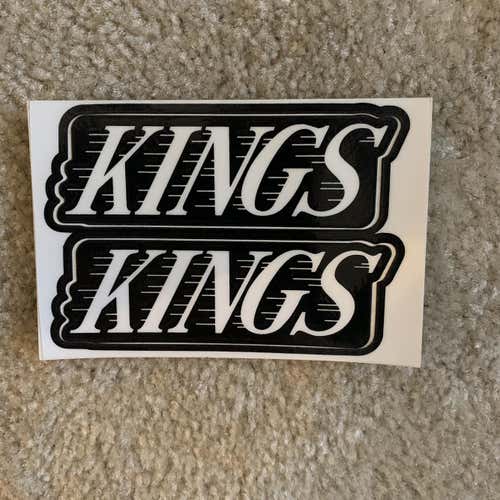 LA Kings Helmet Decal (black Helmet)