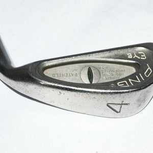 4 Iron Ping Eye Rh 37.75" Steel Stiff New Grip Black Dot