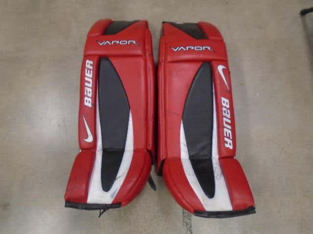 Red Used Senior 36" Bauer Vapor X Series Goalie Leg Pads