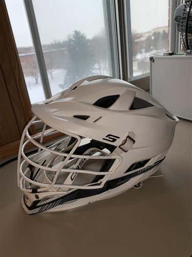 White Used Player Cascade S Helmet