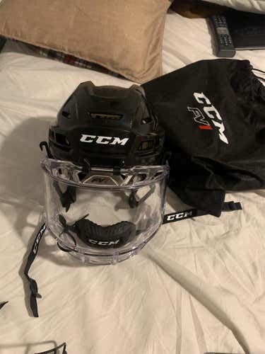 Black New Medium CCM Tacks 110  Helmet