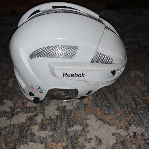 White Used Large Reebok  Helmet
