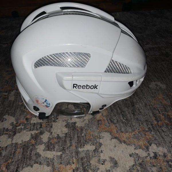 White Used Large Reebok Helmet