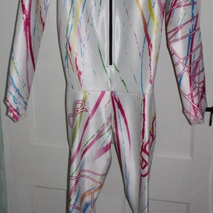 New Women's Large L Spyder World Cup Downhill speed Ski race suit FIS Legal *Lindsey Vonn*