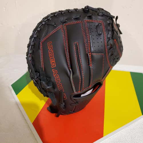 New Black Under Armour Right Handed Catcher's Framer Baseball Glove 31.5"