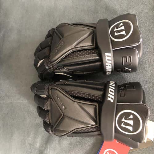 Black New Warrior Evo Pro 13" Lacrosse Gloves