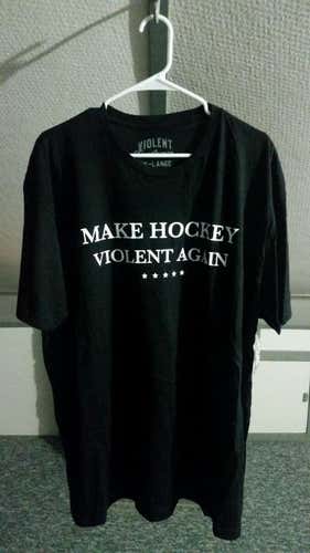 BNWT Violent Gentlemen Make Hockey Violent Again XXL T-Shirt DISCONTINUED