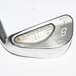 8 Iron Ping Toe Heel Rh 35.75" Steel Stiff New Grip Black Dot