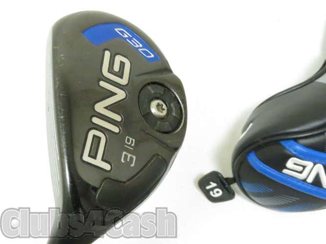 Ping G30 Hybrid 19* 3H TFC 419 Regular Flex +Cover .. LEFT LH  #38793