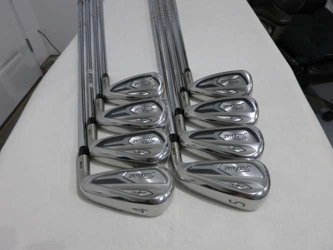 Titleist 718 AP1 Iron Set 718AP1 - 4-PW, AW - AMT R300 Regular Flex Steel - NEW