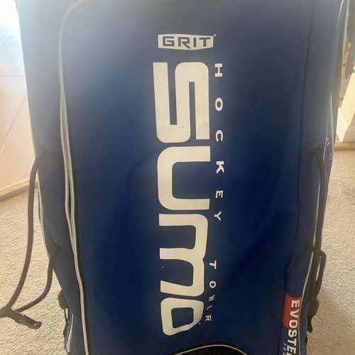 Used Grit Blue Sumo Wheeled Goalie Bag 40"