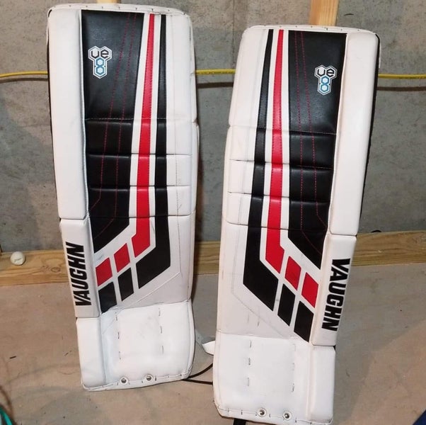 Used Senior 34+2" Vaughn V8 Pro Goalie Leg Pads