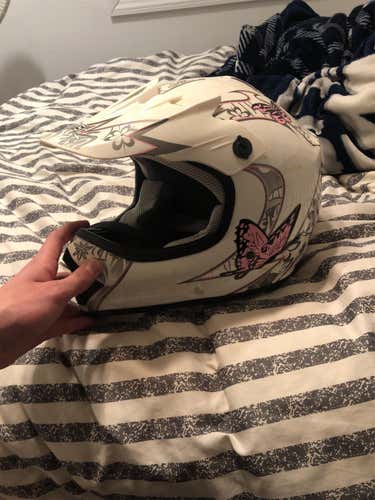 Pink Women's Motocross Helmet (small)