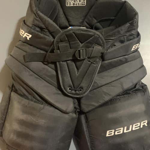 Black Junior Large Bauer Supreme S170 Hockey Goalie Pants