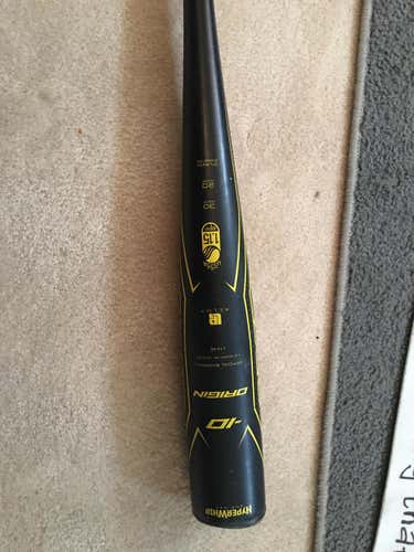 Used USSSA Certified Alloy Origin Bat (-10) 20 oz 30"