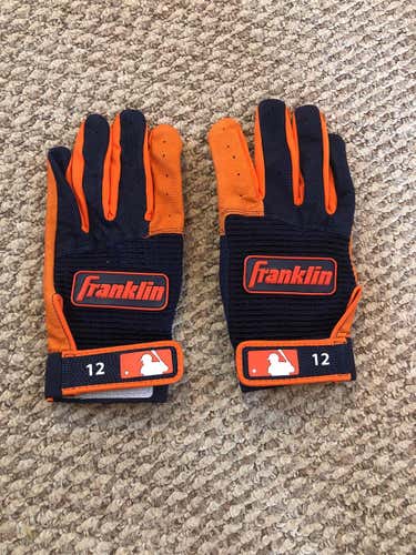 Pro Issue Franklin Large Batting Gloves Navy Orange