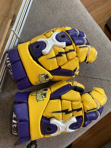 Gold Used Player Gait  Lacrosse Gloves
