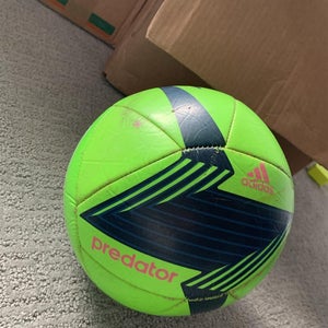 Green Used Adidas Soccer Ball