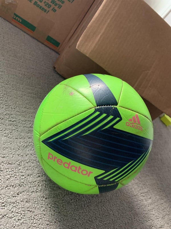Green Used Adidas Soccer Ball