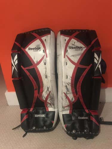 Red Used 26" Reebok Revoke 7000 Goalie Leg Pads