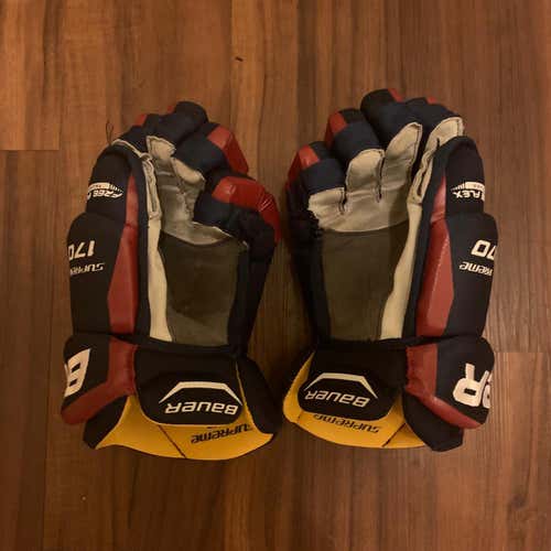 Used Navy Bauer Supreme 170 13"  Gloves