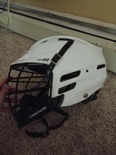 White Used Adult Player Cascade CPV-R Helmet