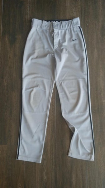 Used Nike Swingman Youth Extra Large Nike Pants - Gray with Black Stripe