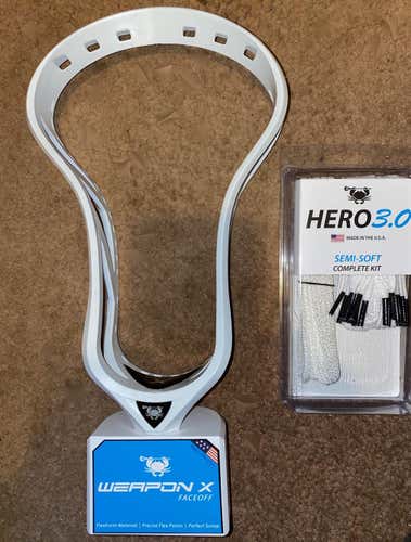 New!  East Coast Dyes Weapon X Lacrosse Head w mesh!     No trades!!