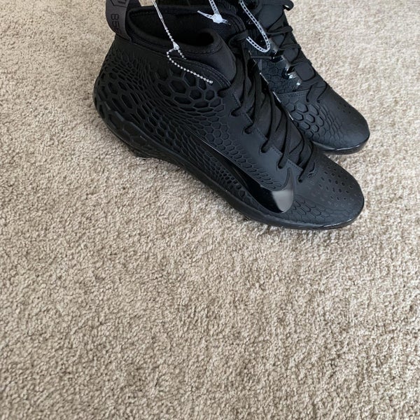 New Triple Black Trout Nike Baseball Cleats