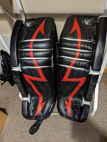 Used 35" Vaughn Velocity V3 Goalie Leg Pads