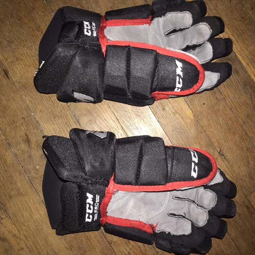 Black Used CCM Pro Model 14" Pro Stock Gloves