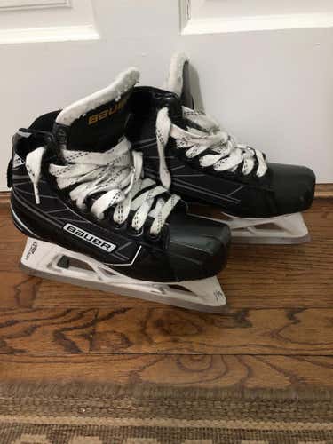 Used Junior Bauer Supreme S170 Hockey Goalie Skates D&R (Regular) Size 4