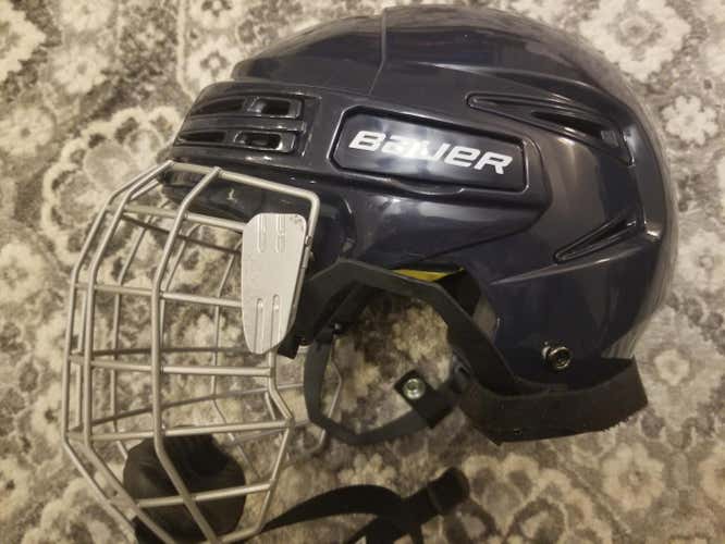 Blue New Large Bauer Helmet