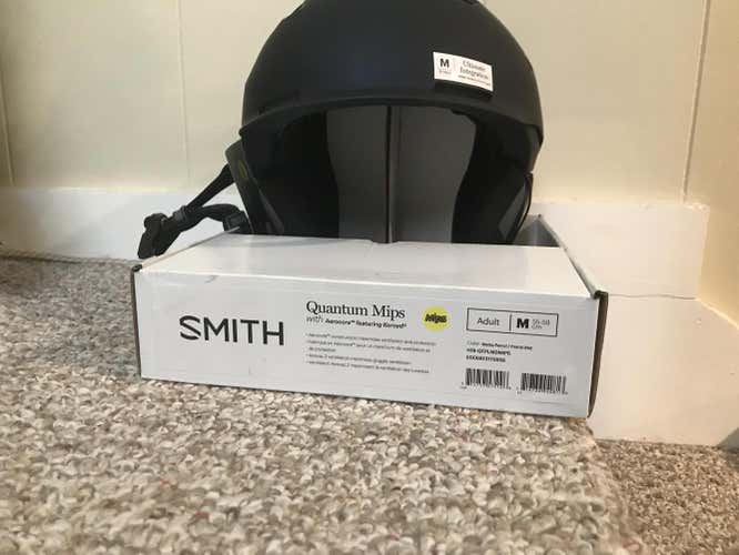 NIB Unisex Medium Smith quantum mips Helmet - Matte Petrol