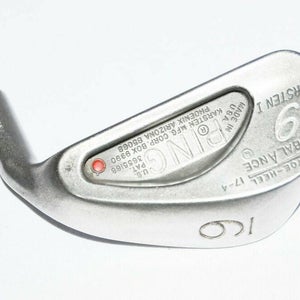 9 Iron Ping Toe Heel Balance Rh 35.25" Steel Stiff New Grip Red Dot