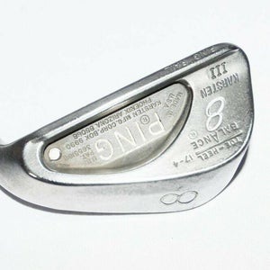 8 Iron Ping Toe Heel Balance Rh 35.75" Steel Stiff New Grip White Dot