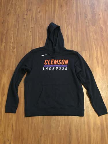 Clemson Lacrosse - New Black Men's LARGE Nike Sweatshirt