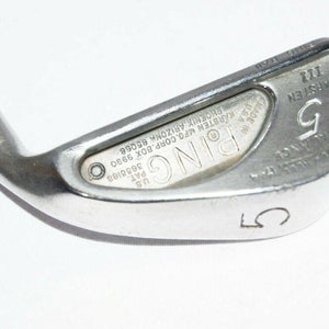 5 Iron Ping Toe Heel Balance Rh 37.25" Steel Stiff New Grip Black Dot
