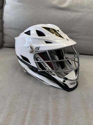 White New Cascade S Youth Helmet