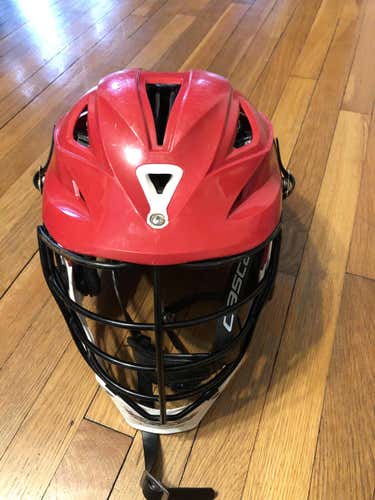 Used Cascade R Helmet red and white