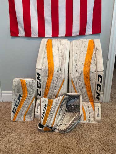 Yellow Used 31" Regular Premier R1.9  Goalie Full Set