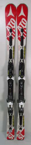 Used Atomic Racing Redster Doubledeck 165cm SL Skis With Atomic X12 Bindings (380H)