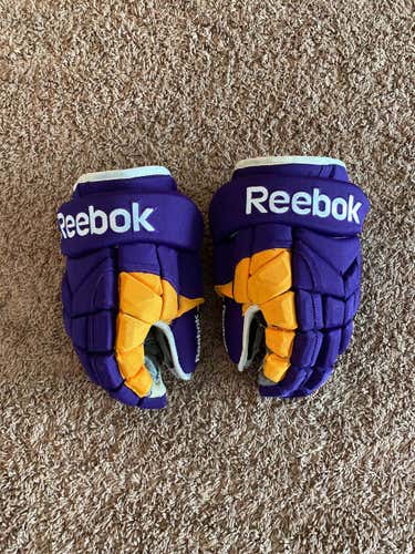 Purple Used Reebok 11K 14" Pro Stock Gloves