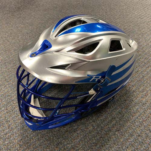 Cascade R Lacrosse Helmet Blue & Silver Used
