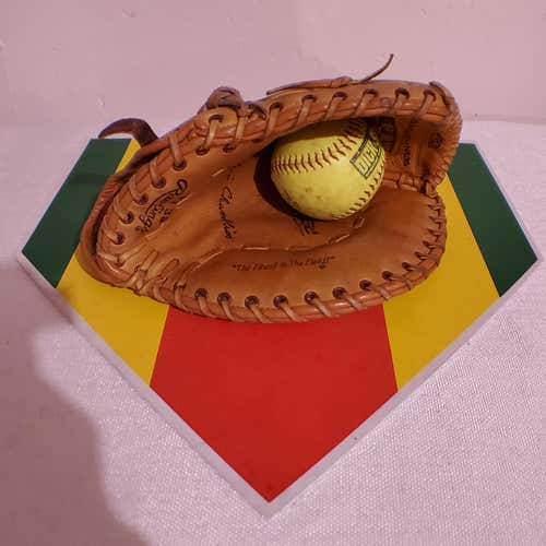 Vintage Chris Chambiss Signature Approved Rawlings Right Handed First Base FJ35 Baseball Glove 12.5"