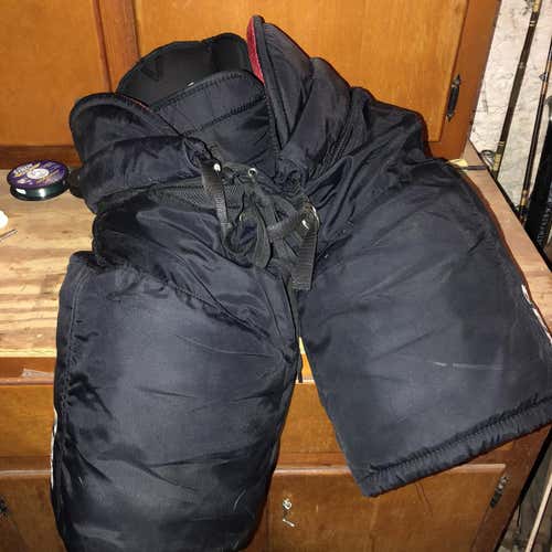 Black Senior Large CCM HP45X Pro Stock Hockey Pants