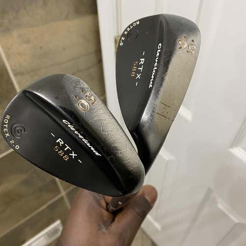 Cleveland Golf 588 RTX Rotex Face 50* & 56* SAND WEDGE SETs Right BLACK