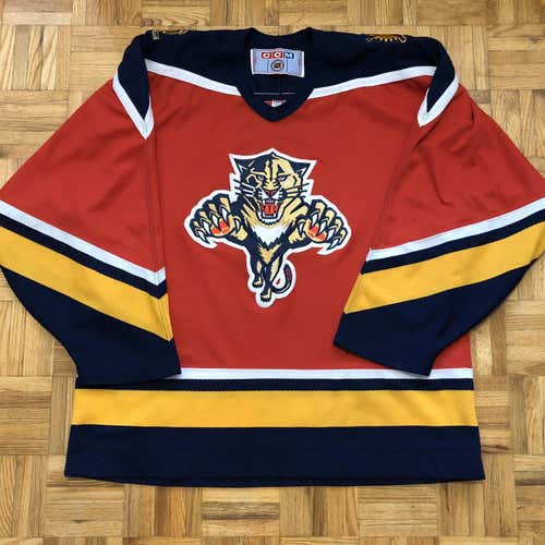 Florida Panthers CCM Size Large Jersey Air Knit